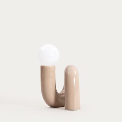 LED lamp | TWIST | curved beige | 15x15x22 cm | 772832