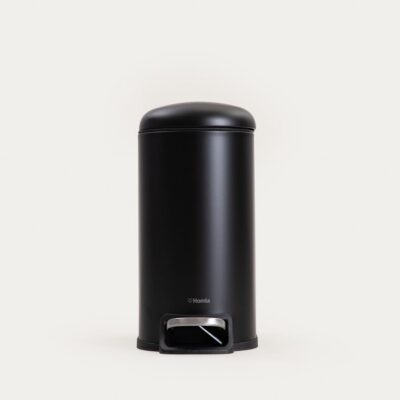 Kosz łazienkowy | LINEA MAT | czarny | 14,6x27,2x28,8 cm | 773044