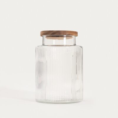 TARRO fluted container with wooden lid | 2.5 l | 773686