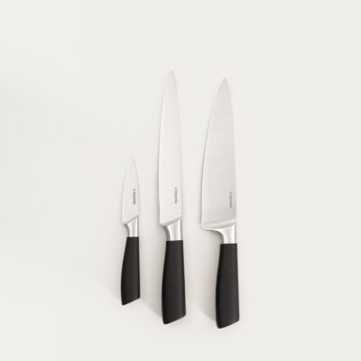 Zestaw noży | LIBA | z czarną rączką | 3 el | 774737