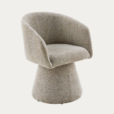 Armchair | SVEP | swivel armchair in grey-brown fabric | 64x59x81 cm | 774867