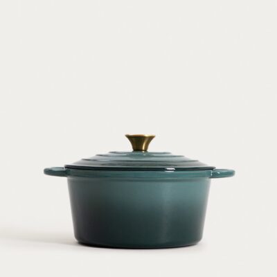 Garnek żeliwny | ANDREAS | zielony tradycyjny ombre, 24cm | 4 l | 777585