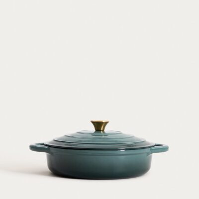 Garnek żeliwny | ANDREAS | zielony płaski ombre, 28cm | 2,5 l | 777615