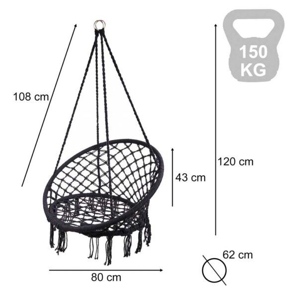 Hustawka-LUARO-fotel-bocianie-gniazdo-czarne-80cm-150kg-184183 Hustawka-LUARO-fotel-bocianie-gniazdo-czarne-80cm-150kg-184183