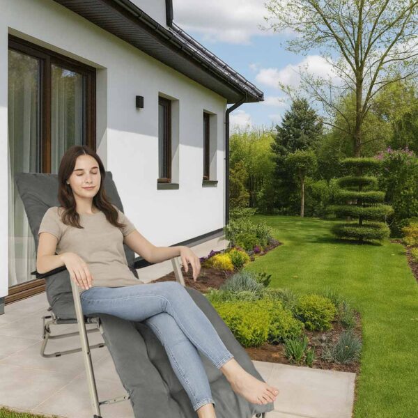 Lezak-ogrodowy-LUARO-fotel-skladany-turystyczny-z-poduszka-szary-172833 Lezak-ogrodowy-LUARO-fotel-skladany-turystyczny-z-poduszka-szary-172833