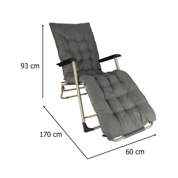 Lezak-ogrodowy-LUARO-fotel-skladany-turystyczny-z-poduszka-szary-172834 Lezak-ogrodowy-LUARO-fotel-skladany-turystyczny-z-poduszka-szary-172834