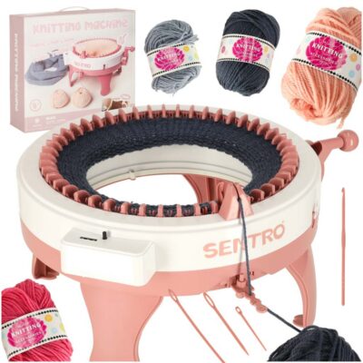 Sewing machine knitting loom 48-needle round + 4 balls of yarn
