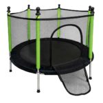 Trampolina-do-domu-ogrodu-dla-dzieci-siatka-pilki-140cm-55inch-zielona-182962