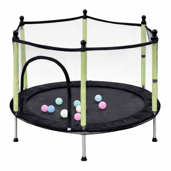 Trampolina-do-domu-ogrodu-dla-dzieci-siatka-pilki-140cm-55inch-zielona-183848 Trampolina-do-domu-ogrodu-dla-dzieci-siatka-pilki-140cm-55inch-zielona-183848