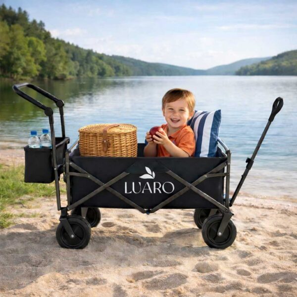 Wozek-transportowy-LUARO-plazowy-skladany-z-daszkiem-i-siatka-czarny-183664 Wozek-transportowy-LUARO-plazowy-skladany-z-daszkiem-i-siatka-czarny-183664