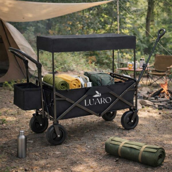 Wozek-transportowy-LUARO-plazowy-skladany-z-daszkiem-i-siatka-czarny-183666 Wozek-transportowy-LUARO-plazowy-skladany-z-daszkiem-i-siatka-czarny-183666
