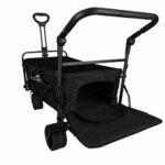 Wozek-transportowy-LUARO-plazowy-skladany-z-daszkiem-i-siatka-czarny-183978