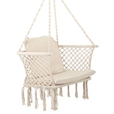 Подвесное кресло HAMMOCK HANGING SEAT Stork's NEST 78x64CM ECRU
