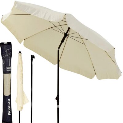 GARDEN UMBRELLA 185CM CREAM