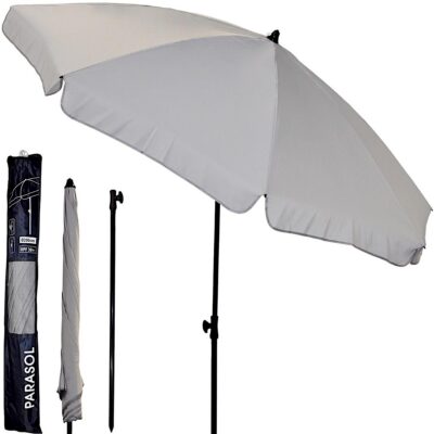 GARDEN UMBRELLA 185CM GRAY