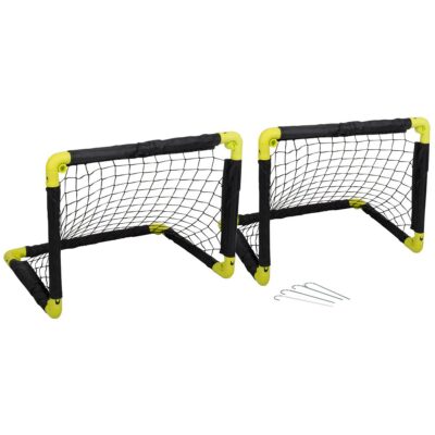 Set of 2 soccer goals with net 55x44x44CM DUNLOP