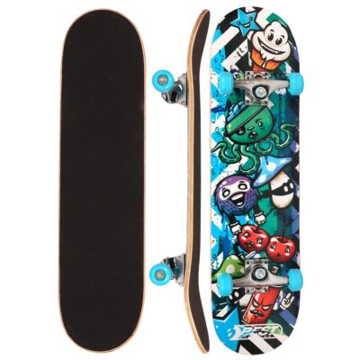 OCOTOPUS BLUE BEST SPORTING WOODEN SKATEBOARD