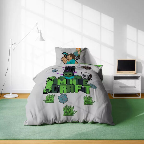 posciel-bawelna-140x200-1p70x90-minecraft-szary posciel-bawelna-140x200-1p70x90-minecraft-szary