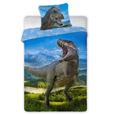 Cotton bedding 140x200+1p70x90 Tyrannosaurus 001