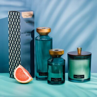 Ароматическая свеча | WOODY BLEND | Трава ночной ивы | 380 г | 705205