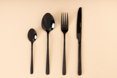 Набор столовых приборов | LUGANO | черный | 24 предмета | 854274