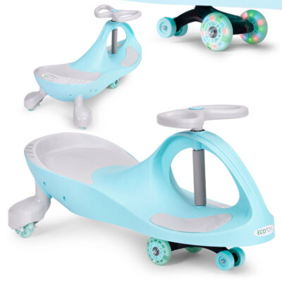Wiggle auto braucamā rotaļlieta LED riteņi zili ECOTOYS