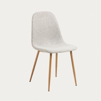 Krzesło | SVEA | w tkaninie szare | 44x54x86 cm | 307156