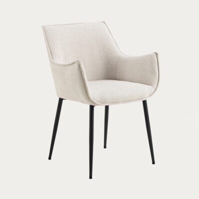 Krzesło | LUNAR | w tkaninie beżowe | 56x56x82,5 cm | 347480