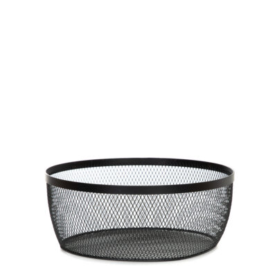 Корзина | GRIDIO | круглая черная | 26x10 см | ALL 844176