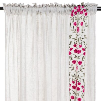 Штора | DARLA | с вышитыми цветами | 140x250 см | 884196