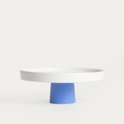 Patera | AFFI | biała z granatową nóżką | 24x9 cm | 774669