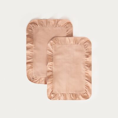 Настольные коврики | KALLIOPE | бежевые с декоративной оборкой, комплект из 2 шт | 35x48 см | 775291