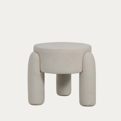 Пуф OLLERA из ткани цвета экрю 46,5x46,5x41 см