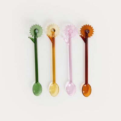 Zestaw łyżeczek | OBERA | z kwiatkami, 4 szt. | 4 szt | 776151