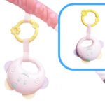 KX5873 Mata Edukacyjna Kojec Basen z piłeczkami różowa 7