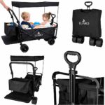 Wozek-transportowy-LUARO-plazowy-skladany-z-daszkiem-i-siatka-120l-czarny-184394