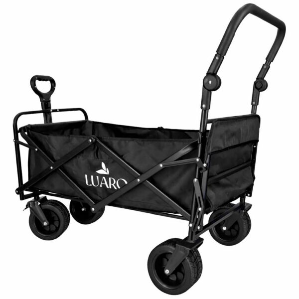 Wozek-transportowy-LUARO-plazowy-skladany-z-daszkiem-i-siatka-120l-czarny-184396 Wozek-transportowy-LUARO-plazowy-skladany-z-daszkiem-i-siatka-120l-czarny-184396