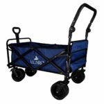 Wozek-transportowy-LUARO-plazowy-skladany-z-daszkiem-i-siatka-120l-granatowy-184383
