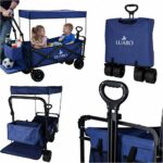 Wozek-transportowy-LUARO-plazowy-skladany-z-daszkiem-i-siatka-120l-granatowy-184393