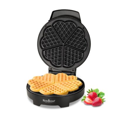 Vafeļu panna Rosmarino Infinity Heart — 5 sirsniņas